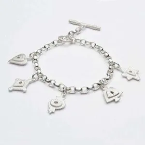 Emily Rosenfeld Sterling Silver Pomegranate Multi-Charm Bracelet