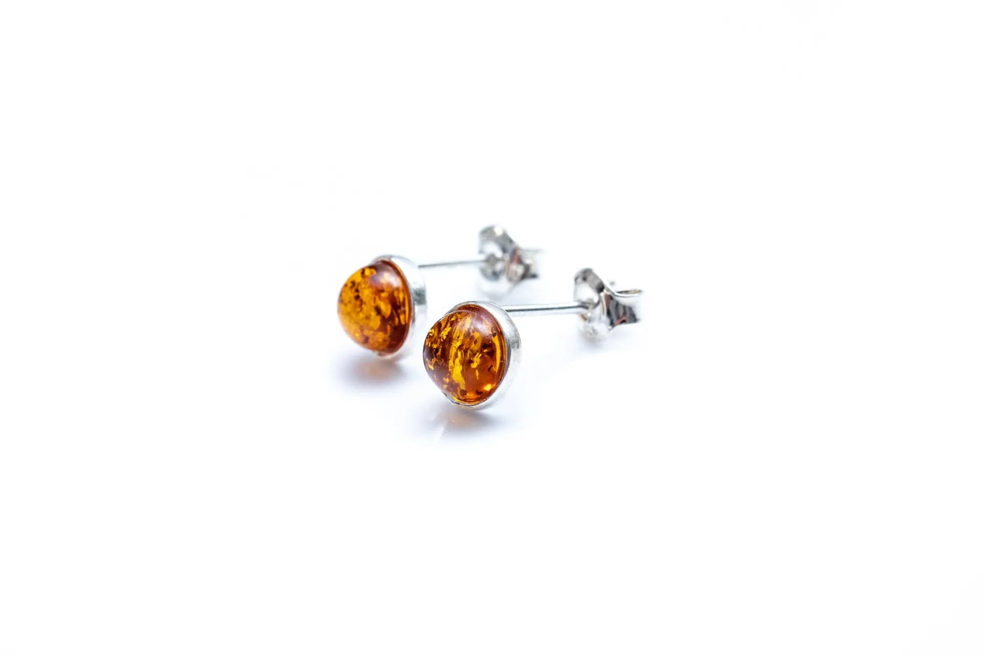 ESSENTIALS Mini Amber Stud Earrings - Minimalistic & Modern Jewelry Must-Have