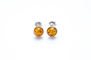 ESSENTIALS Mini Amber Stud Earrings - Minimalistic & Modern Jewelry Must-Have