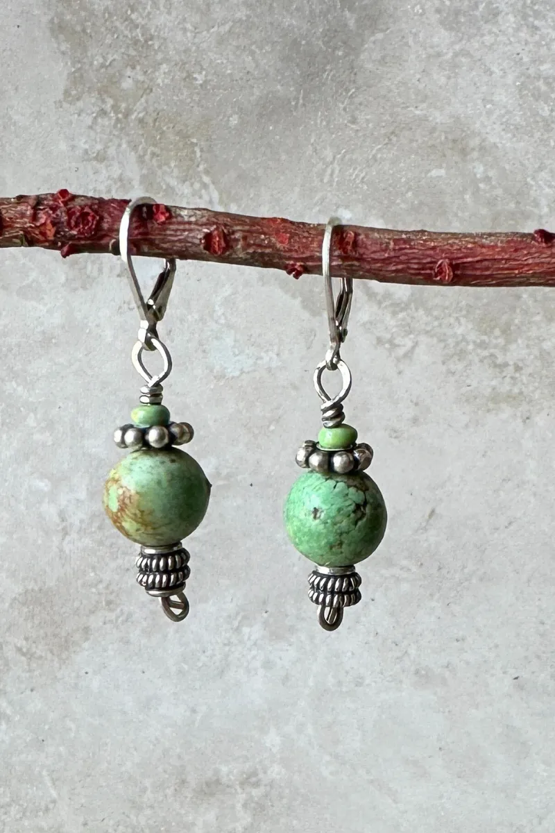 Everyday African Turquoise Earrings