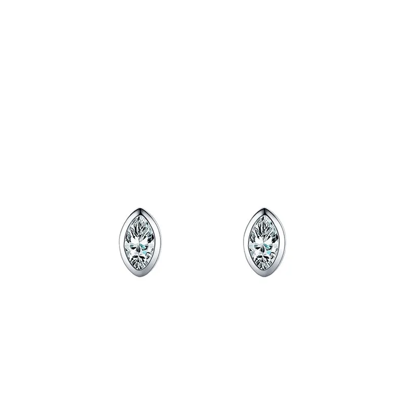 Everyday Genie Sterling Silver Zircon Stud Earrings - Fashion Jewelry