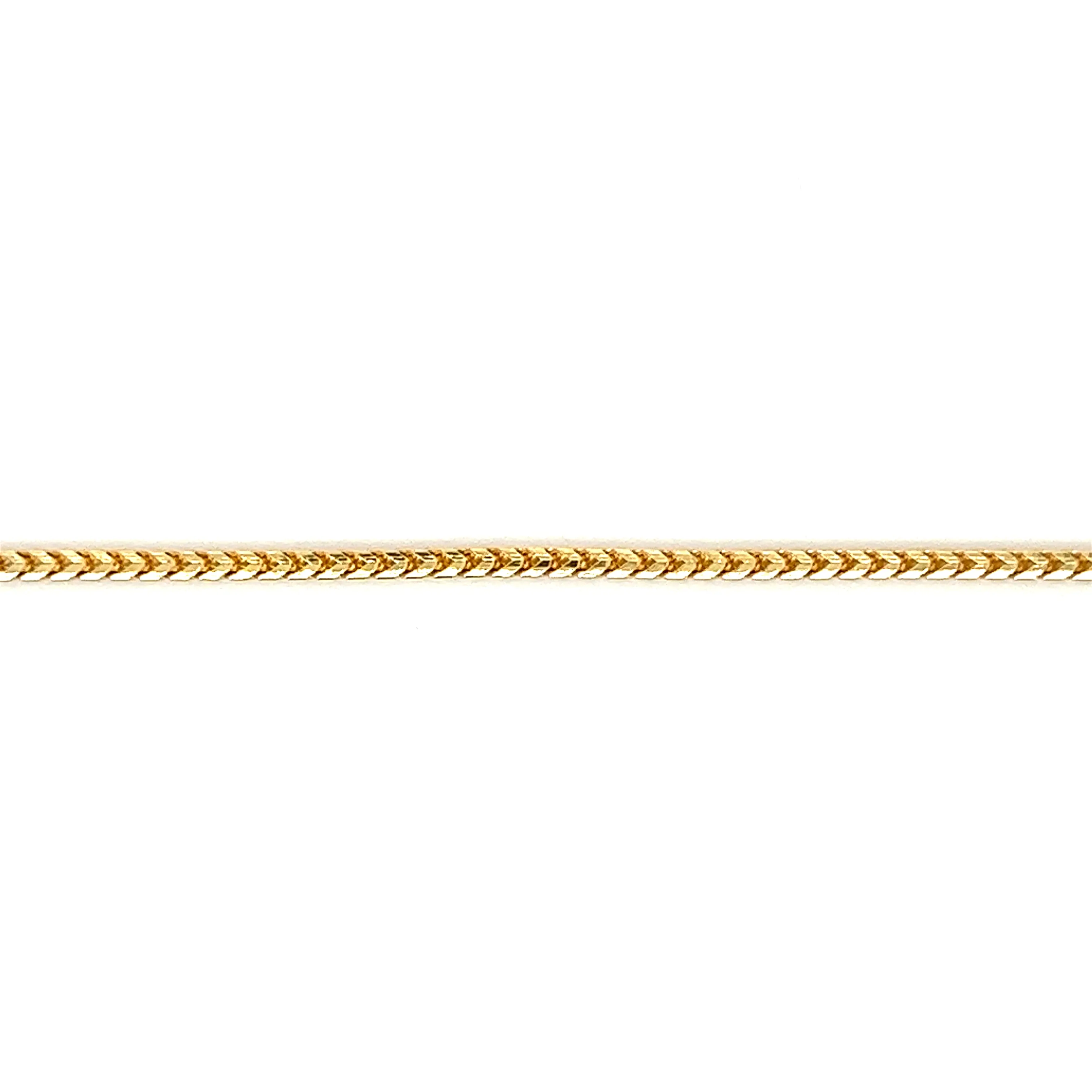 Franco Chain 1.55mm with 24in Length in 14K Yellow Gold