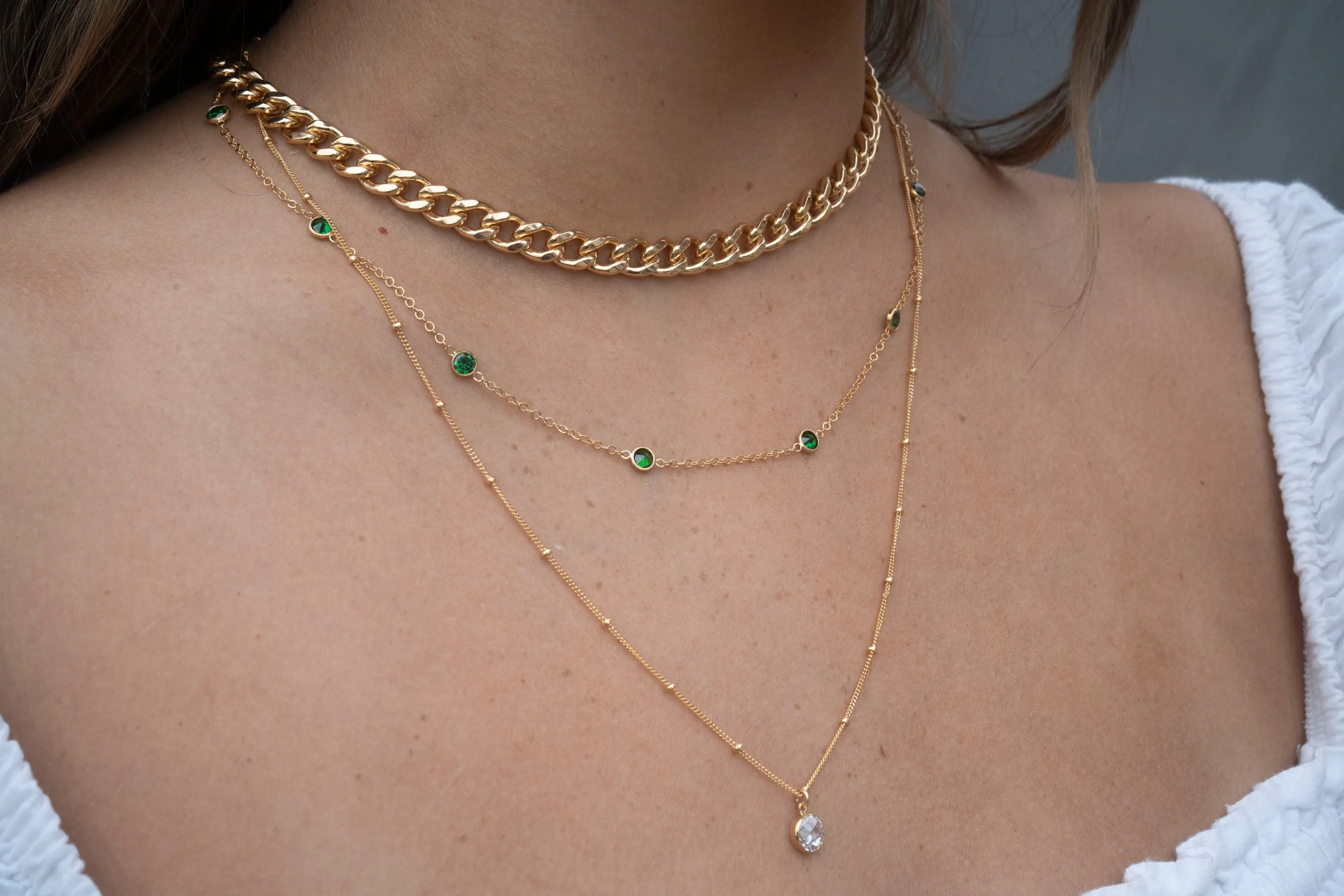 Gold Filled Curb XL Necklace