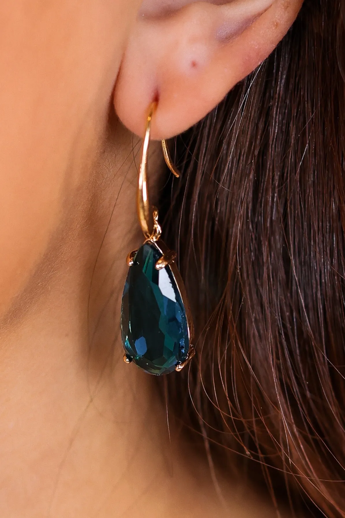 Hadlee Drop Teal Earrings