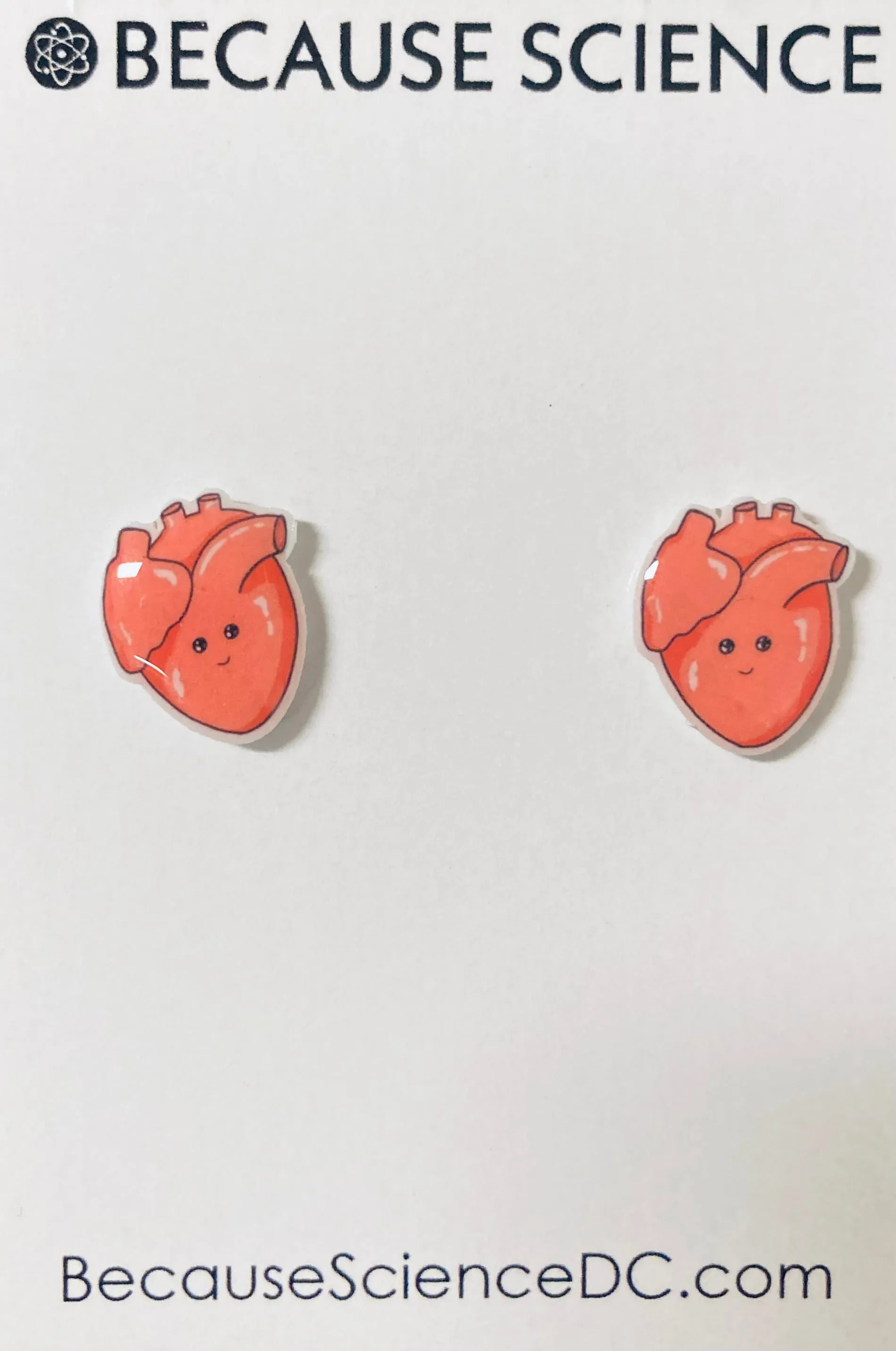 Heart - Acrylic Post Earrings