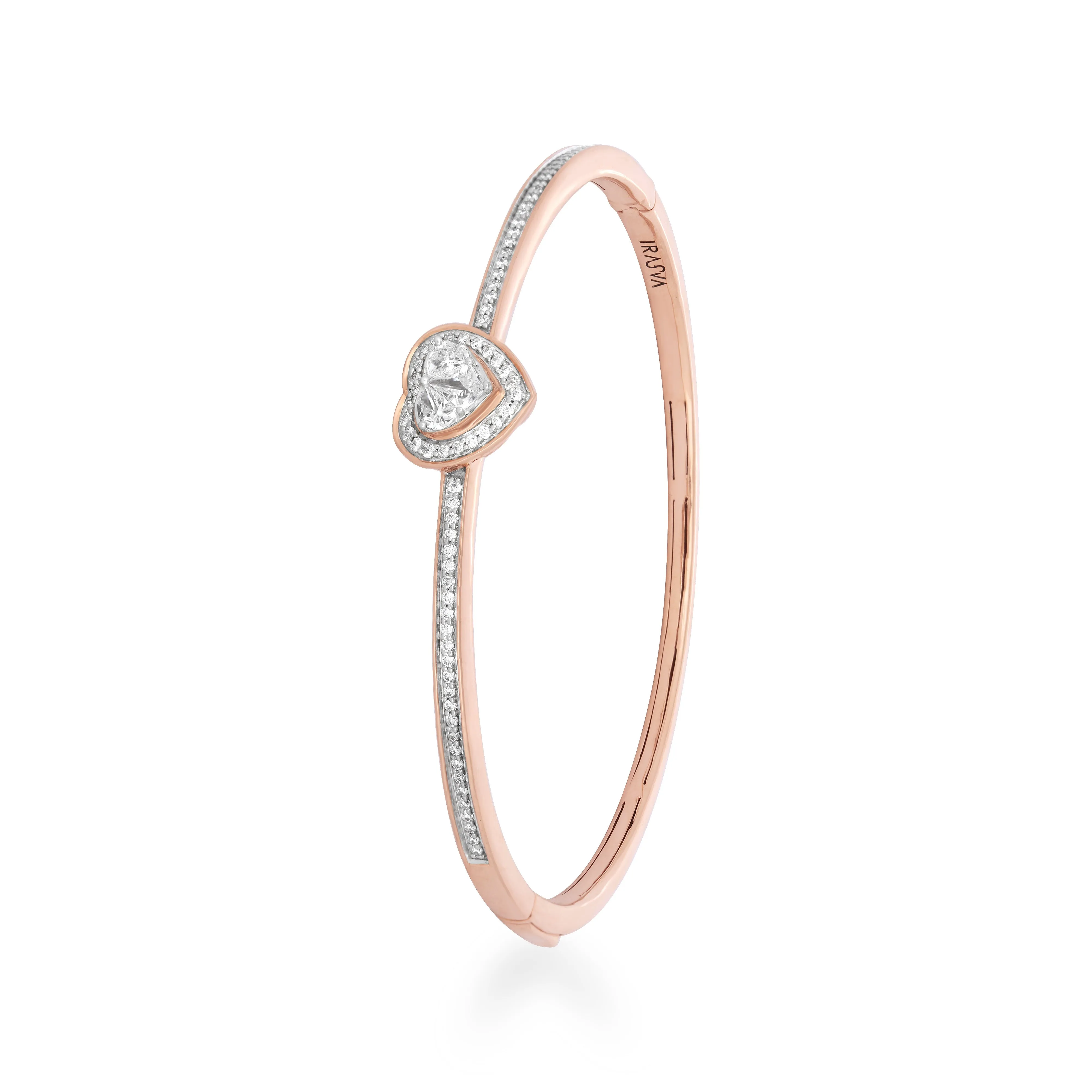 Heart Core Diamond Bangle