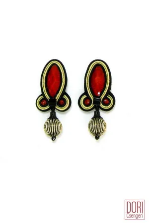 Hedone Red Earrings