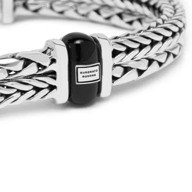 Heritage George Onyx Silver Bracelet 105F