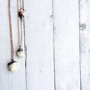 Howlite necklace | Howlite crystal necklace