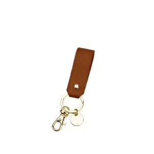 KEYRING STRAP - DARK TAN