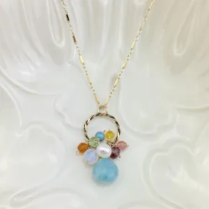 Larimar Everyday Pendant Style Necklace