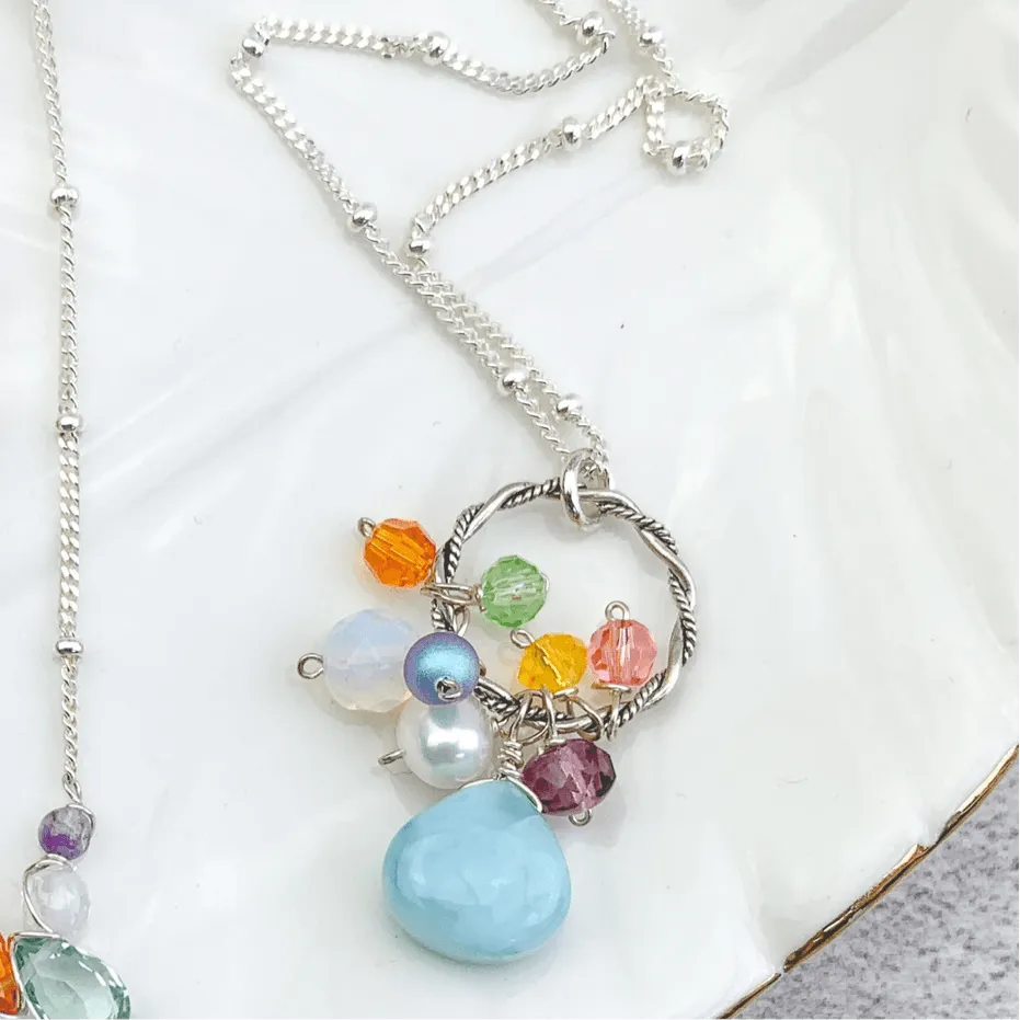 Larimar Everyday Pendant Style Necklace