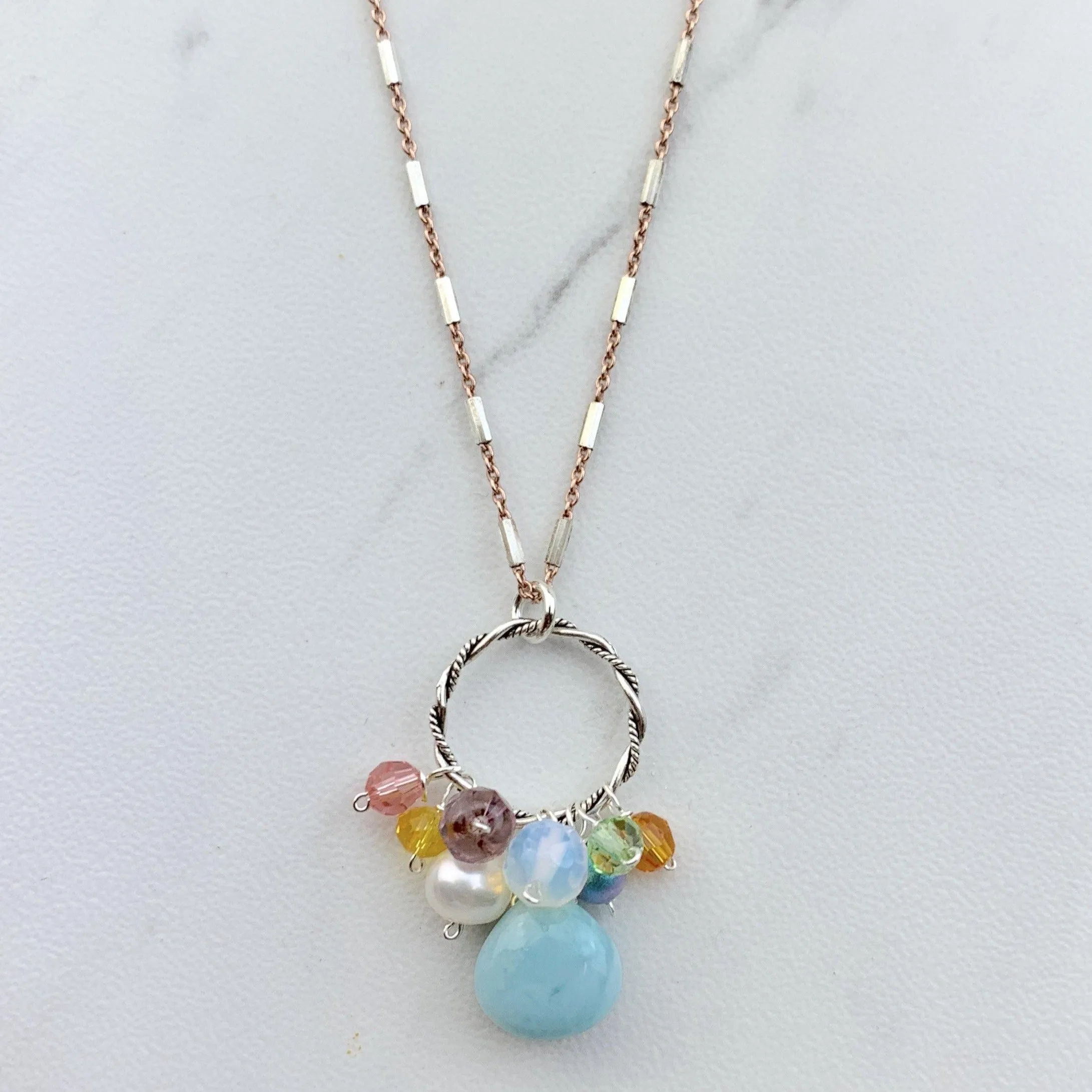 Larimar Everyday Pendant Style Necklace