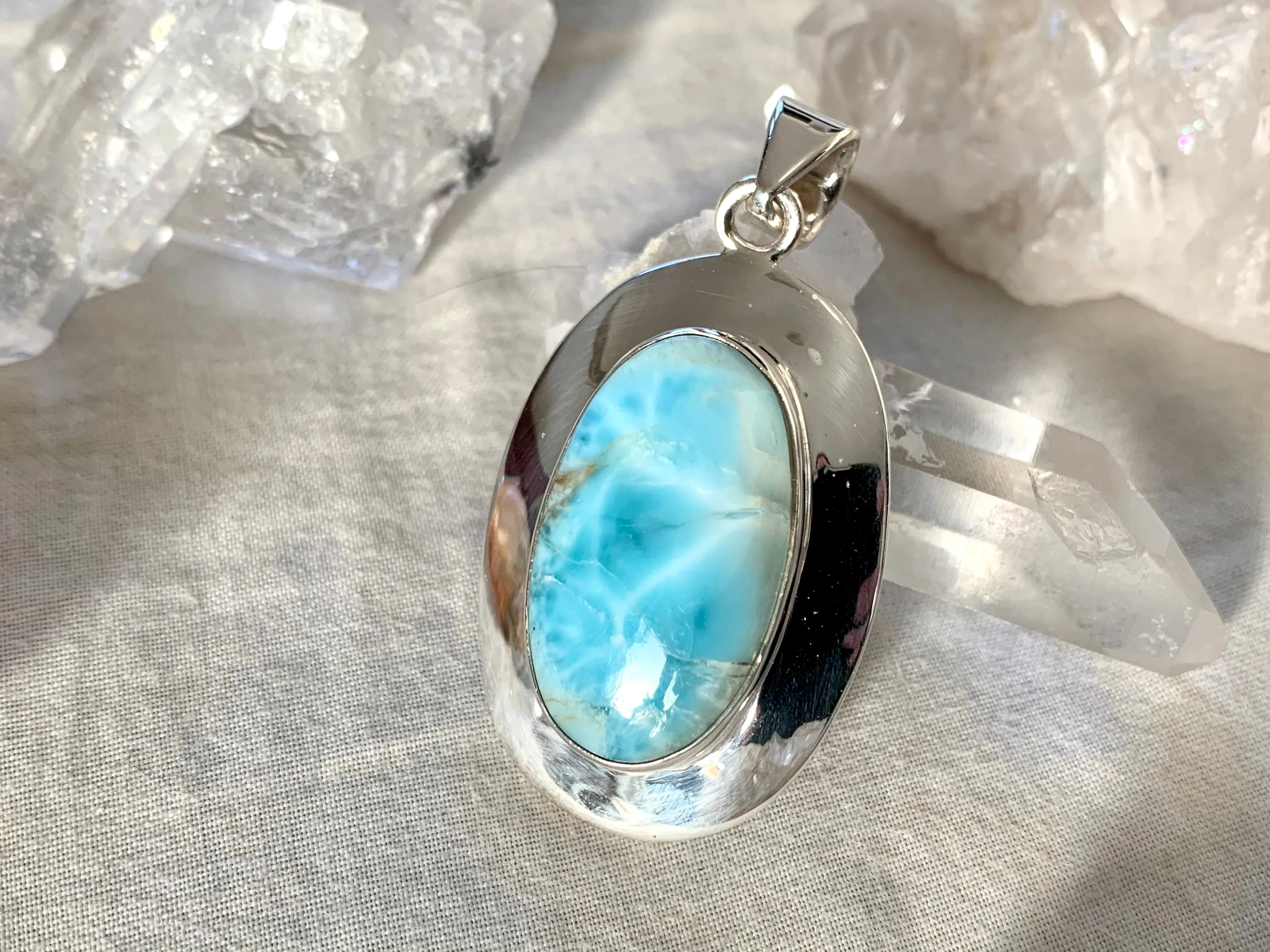 Larimar Medea Pendant (One of a kind)