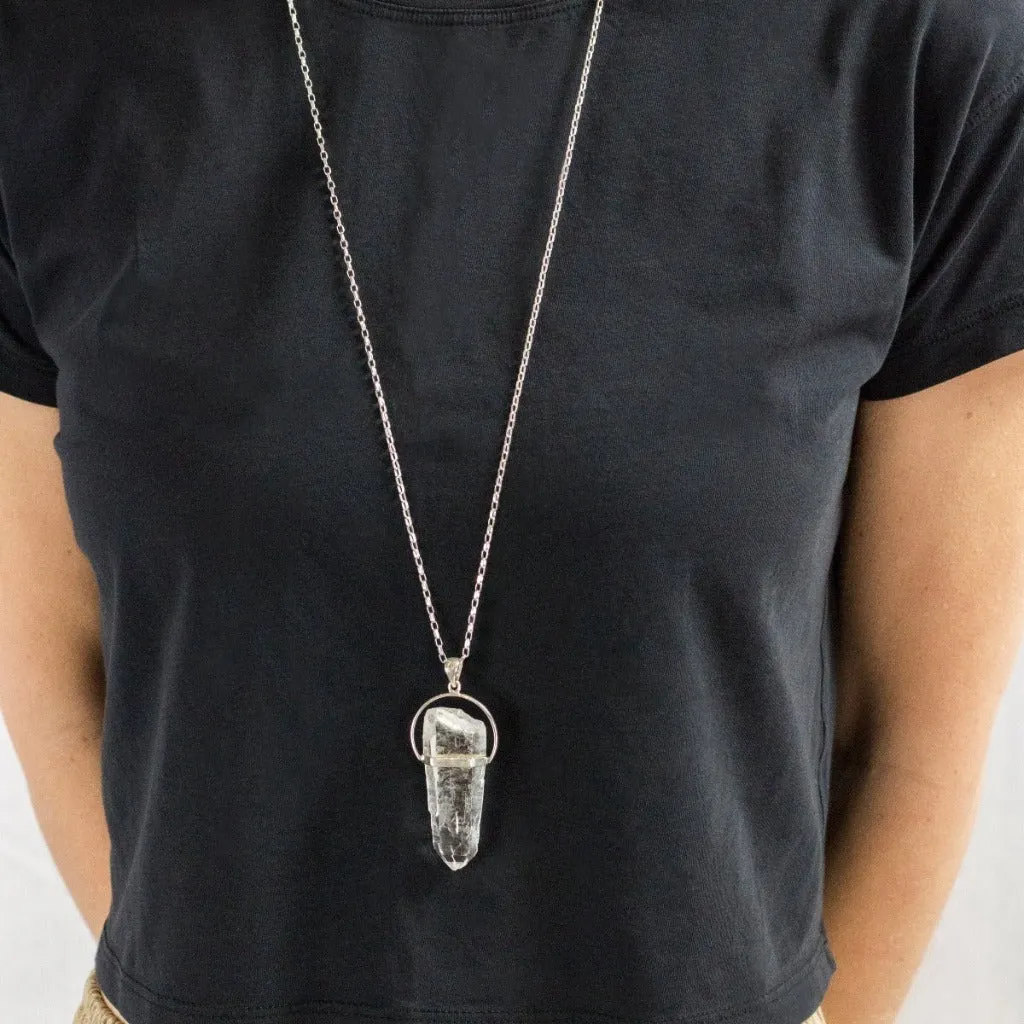 Laser Quartz Necklace