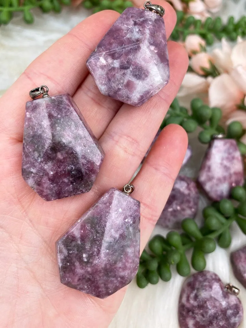 Lepidolite Pendants