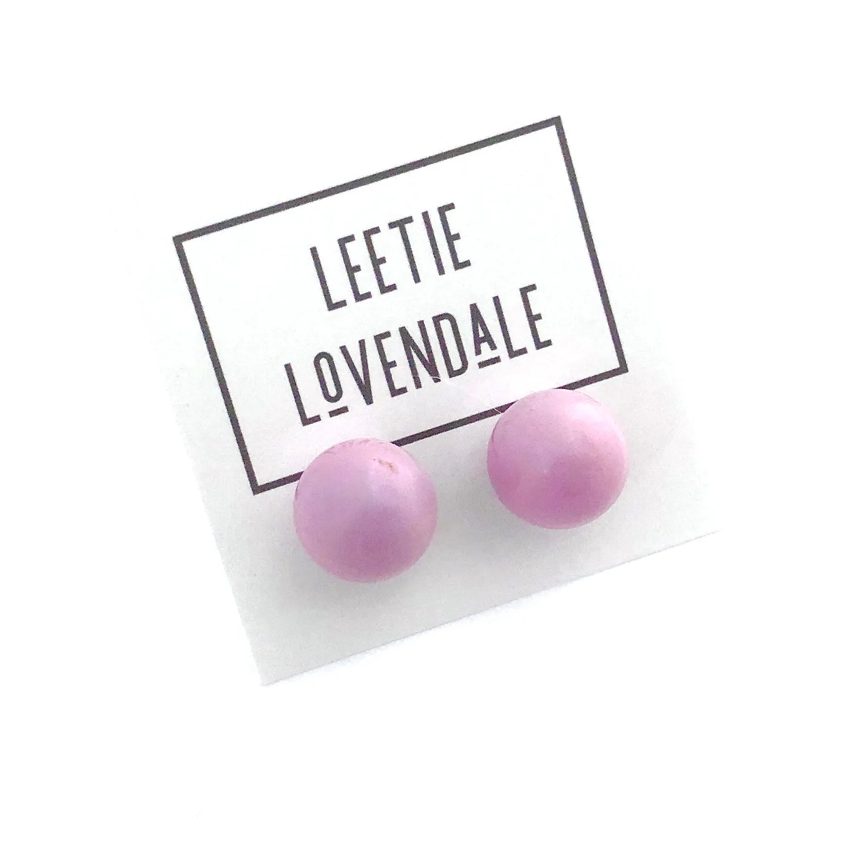 Lilac Ombre' Ball Stud Earrings