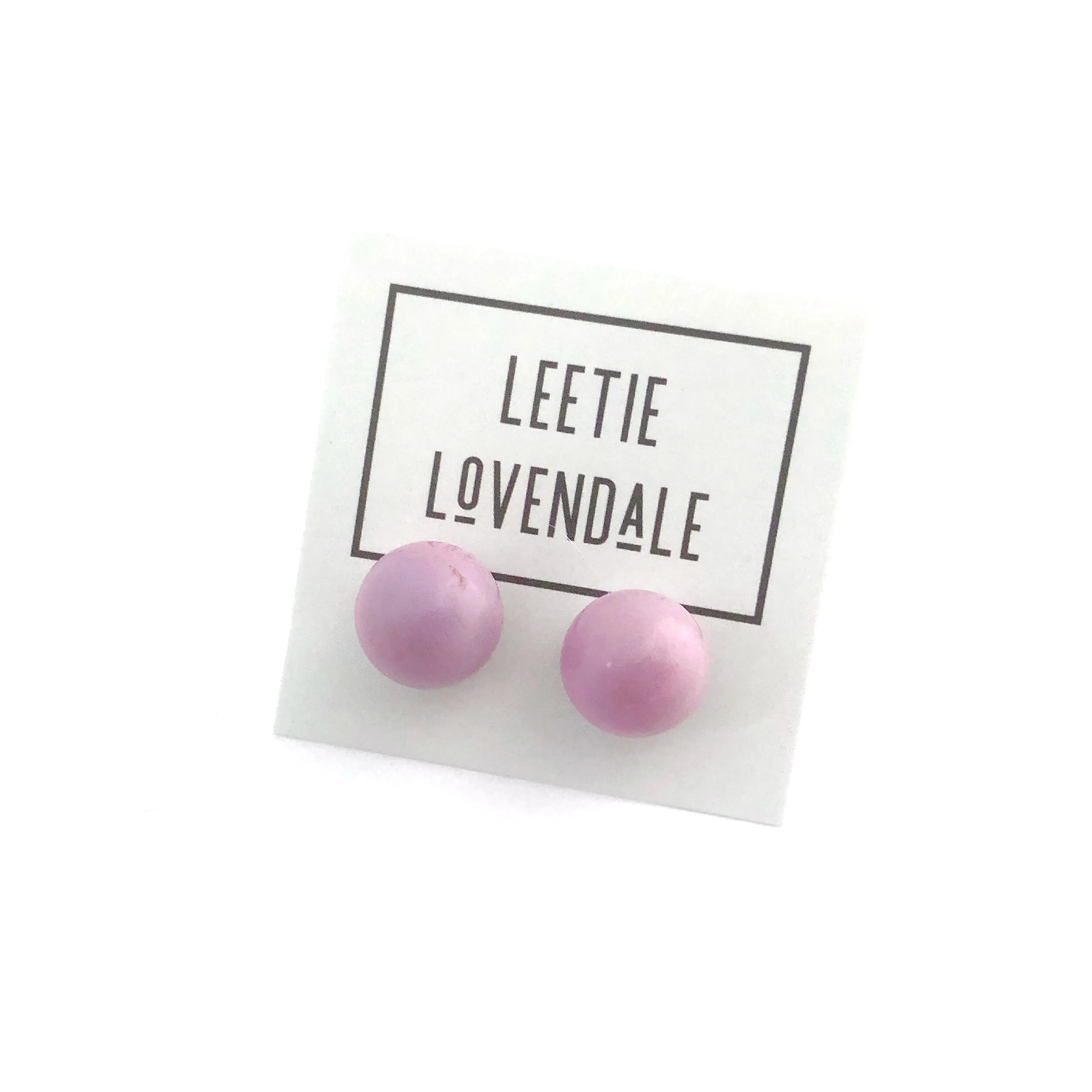 Lilac Ombre' Ball Stud Earrings