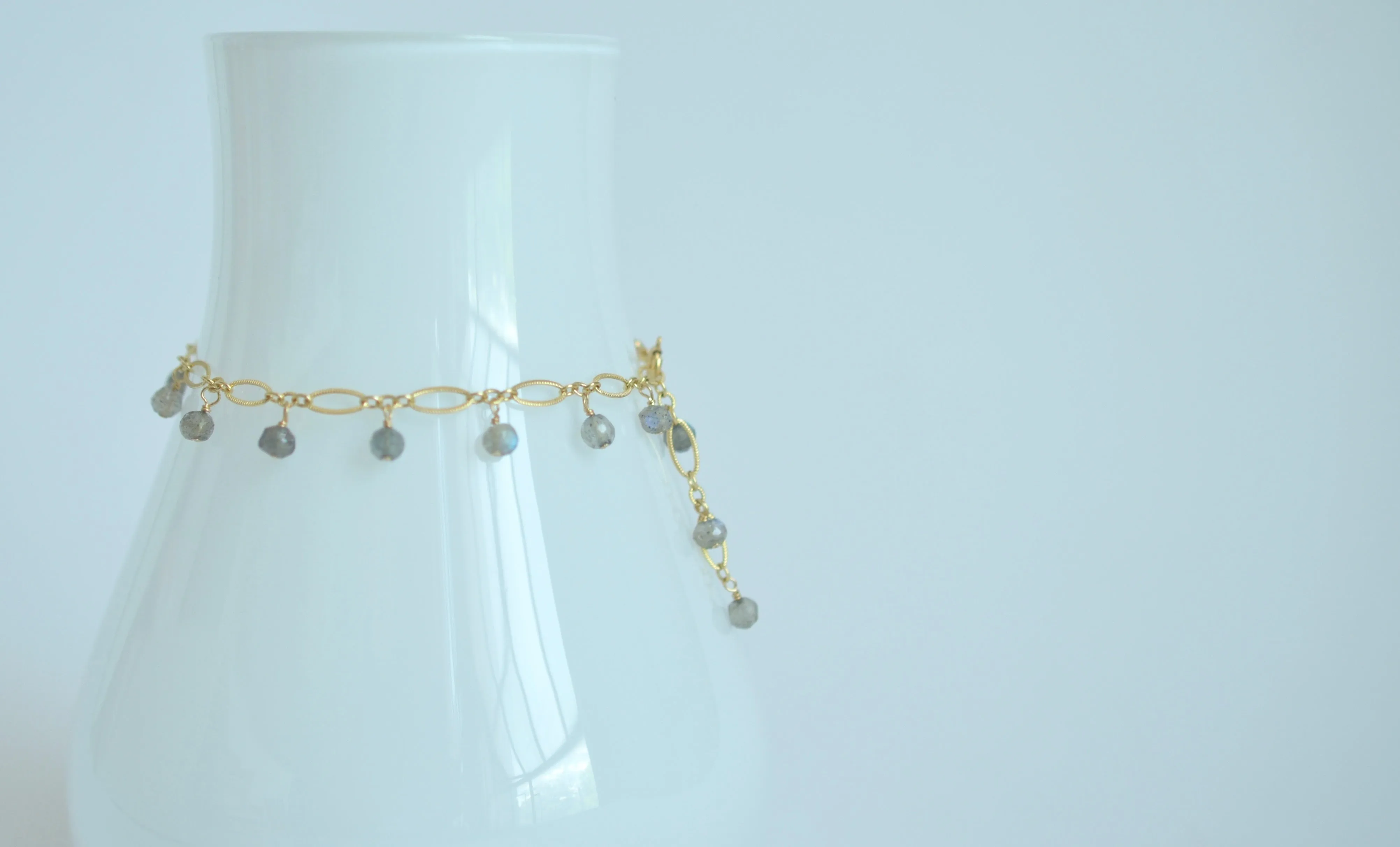 Lilibeth - Labradorite, 14k Gold Filled Bracelet