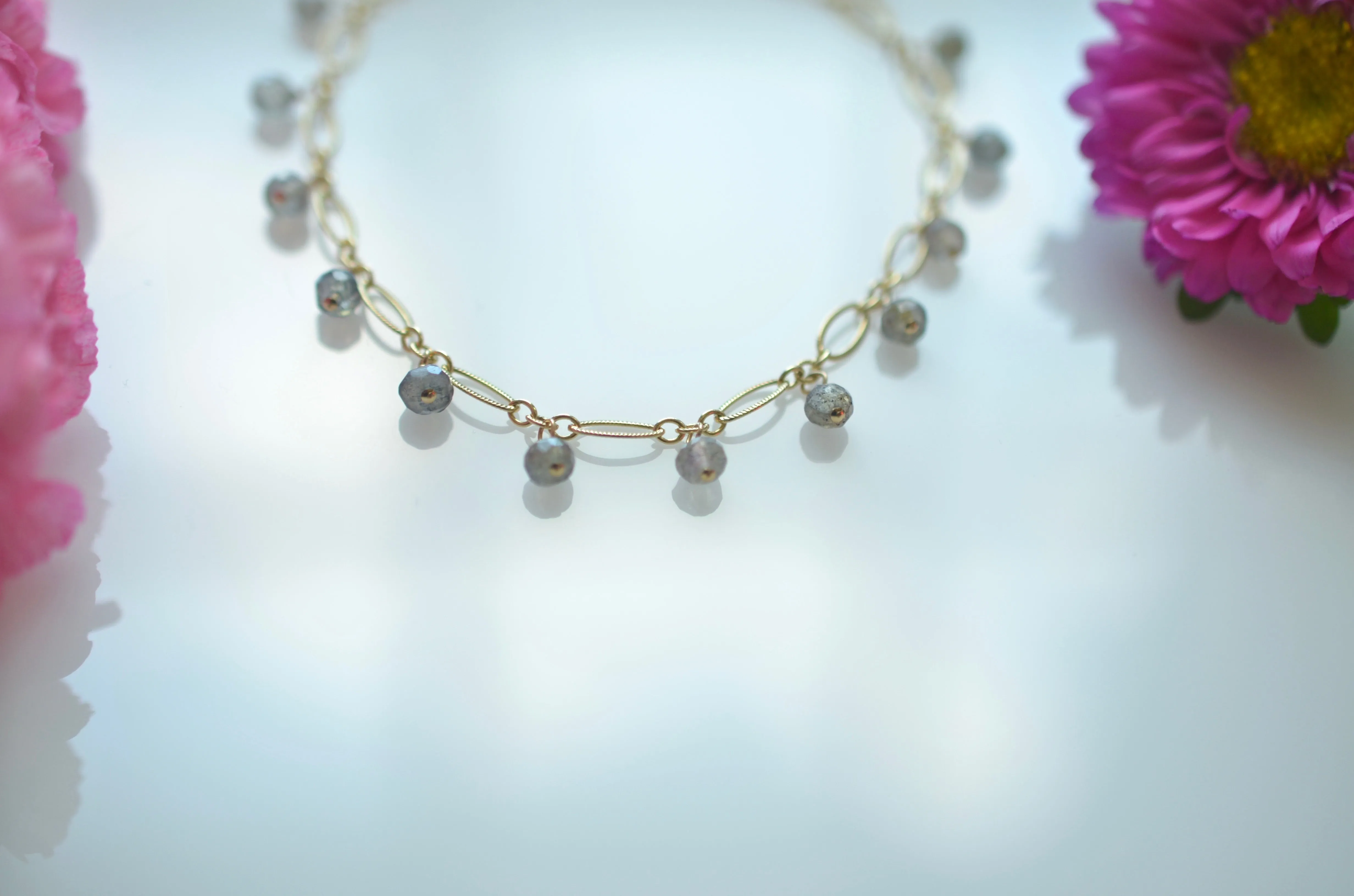 Lilibeth - Labradorite, 14k Gold Filled Bracelet