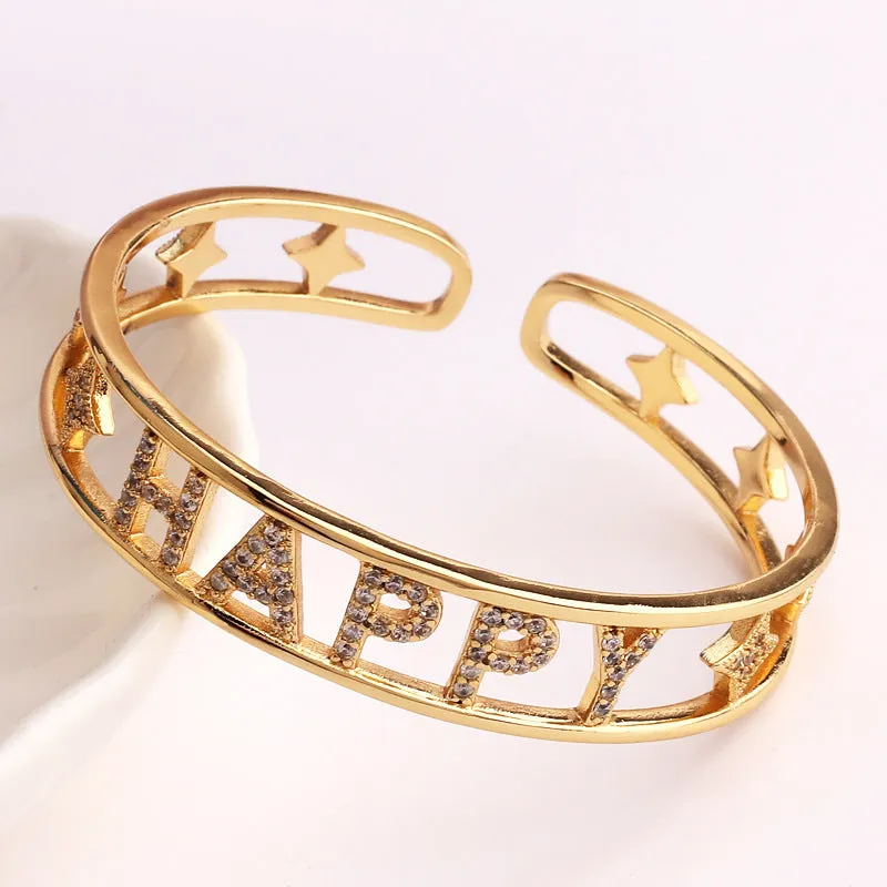 Luxurious Copper Electroplating Bangles