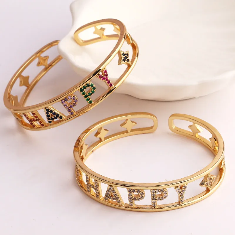 Luxurious Copper Electroplating Bangles