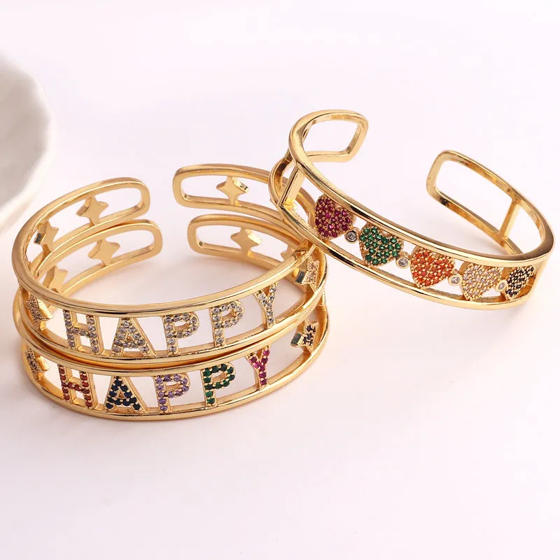 Luxurious Copper Electroplating Bangles