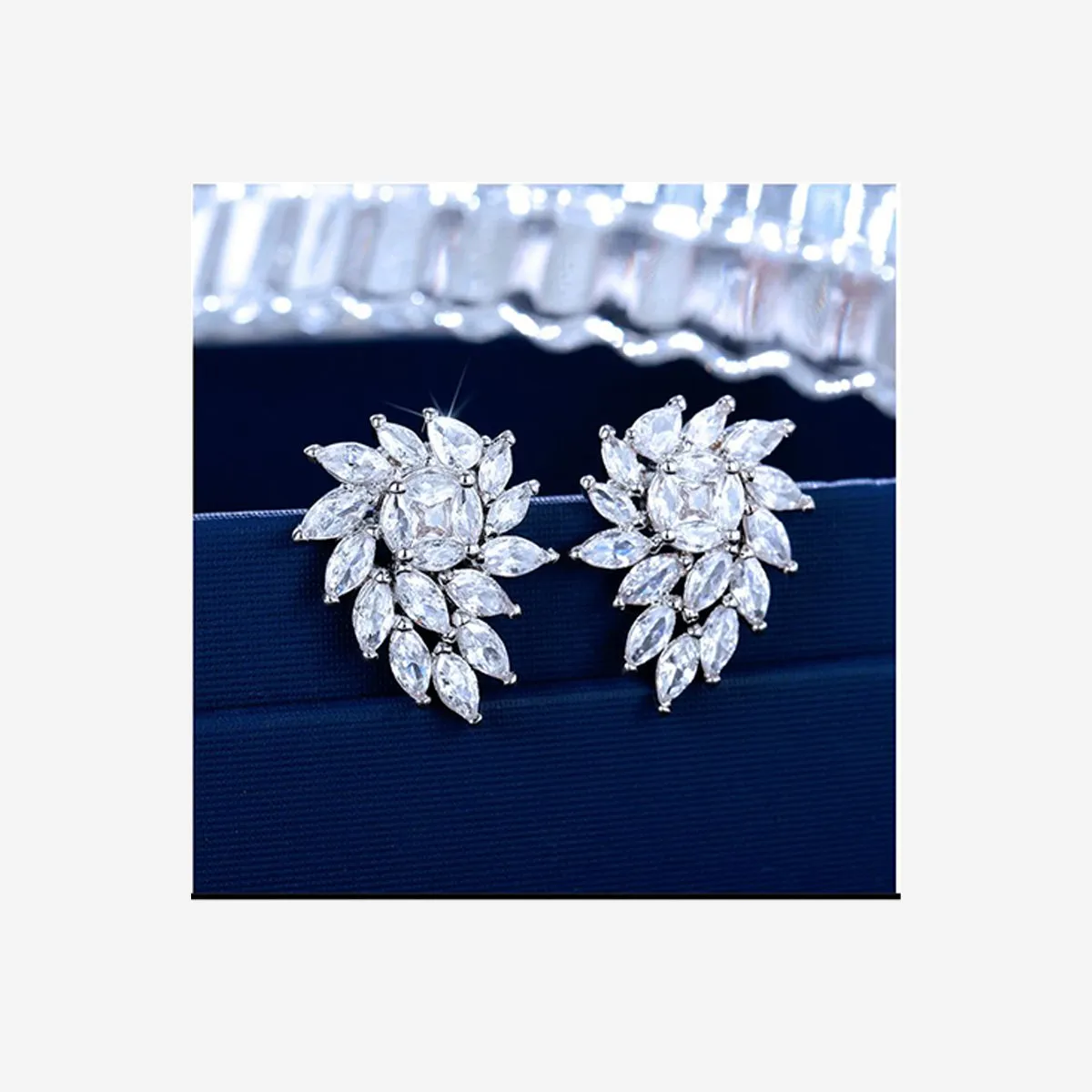 MARQUISE CUT CRYSTAL EARRINGS