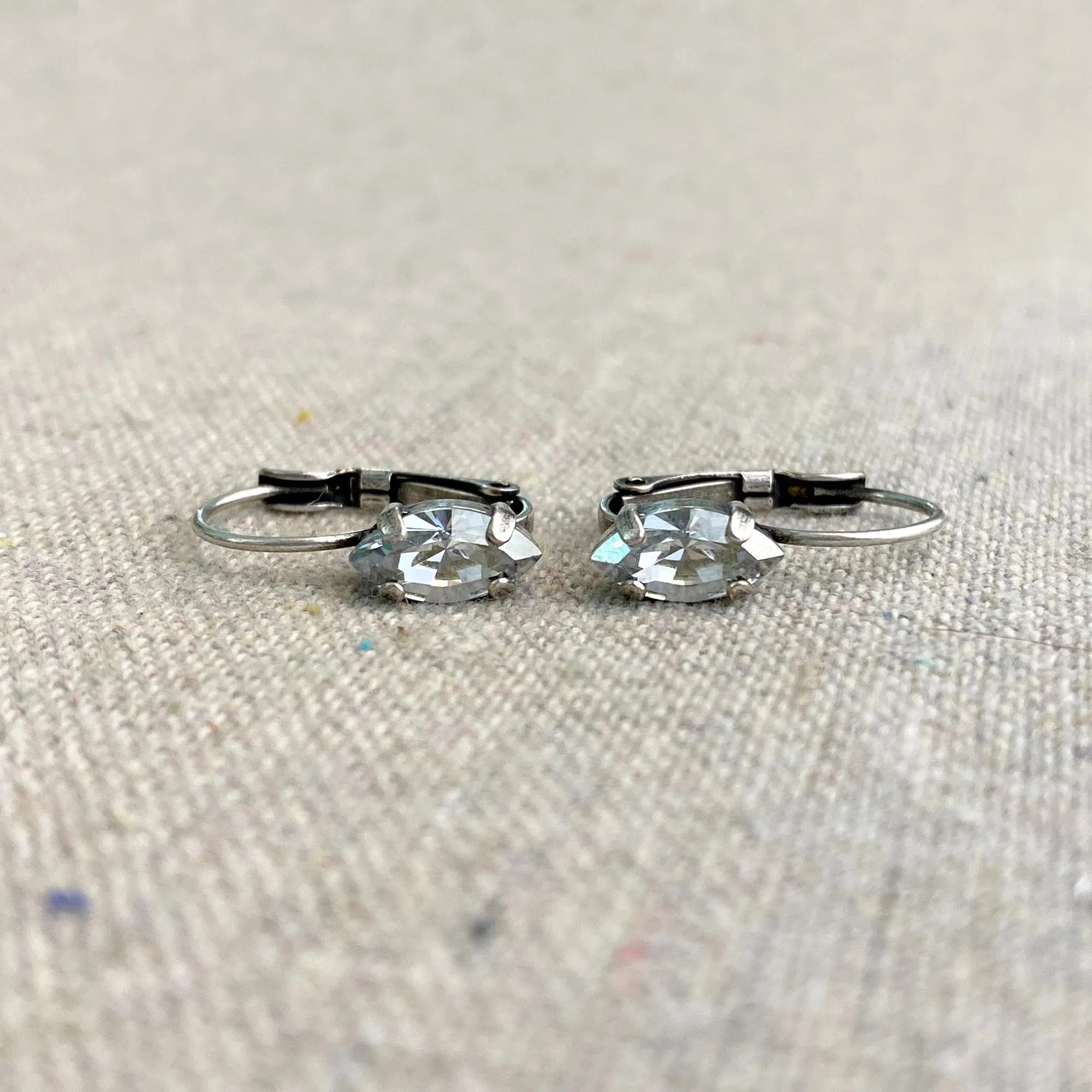 Marquise Leverback Earrings • Medium