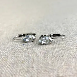 Marquise Leverback Earrings • Medium