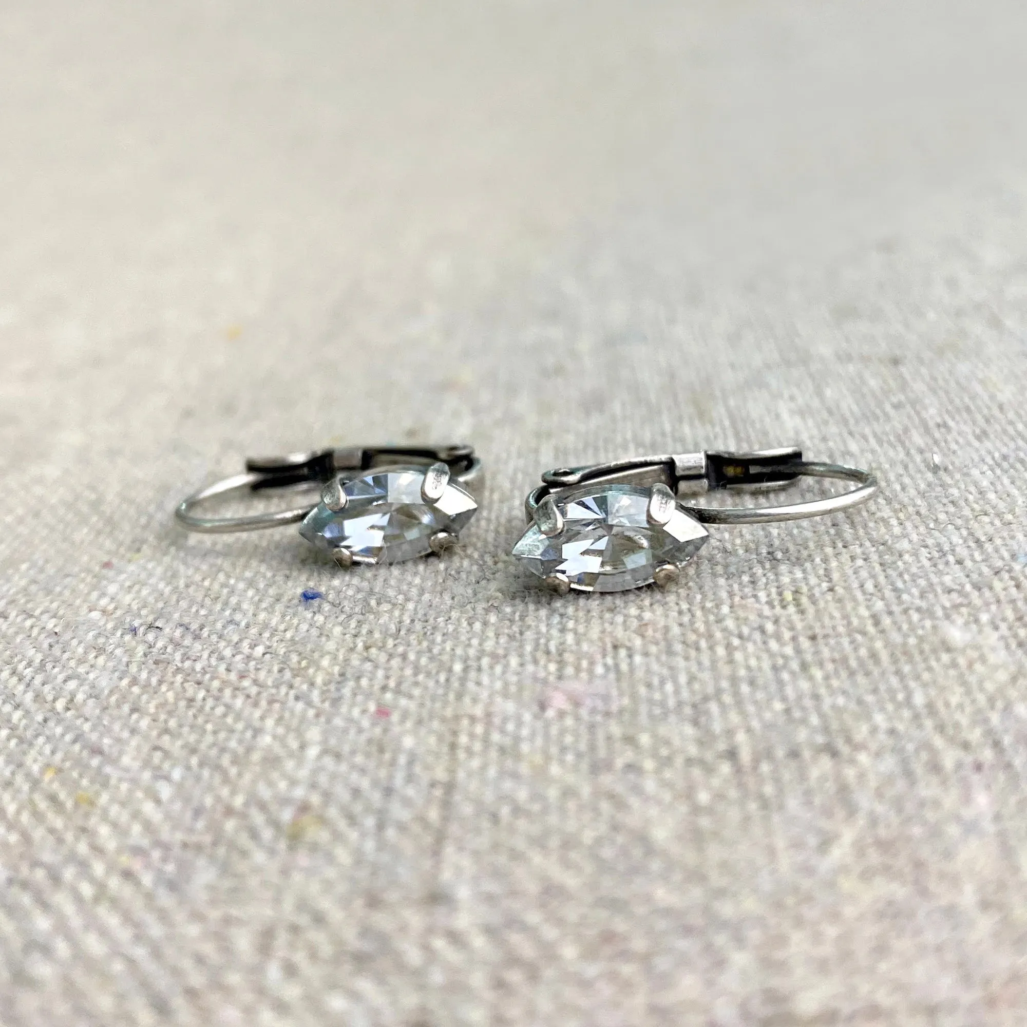 Marquise Leverback Earrings • Medium