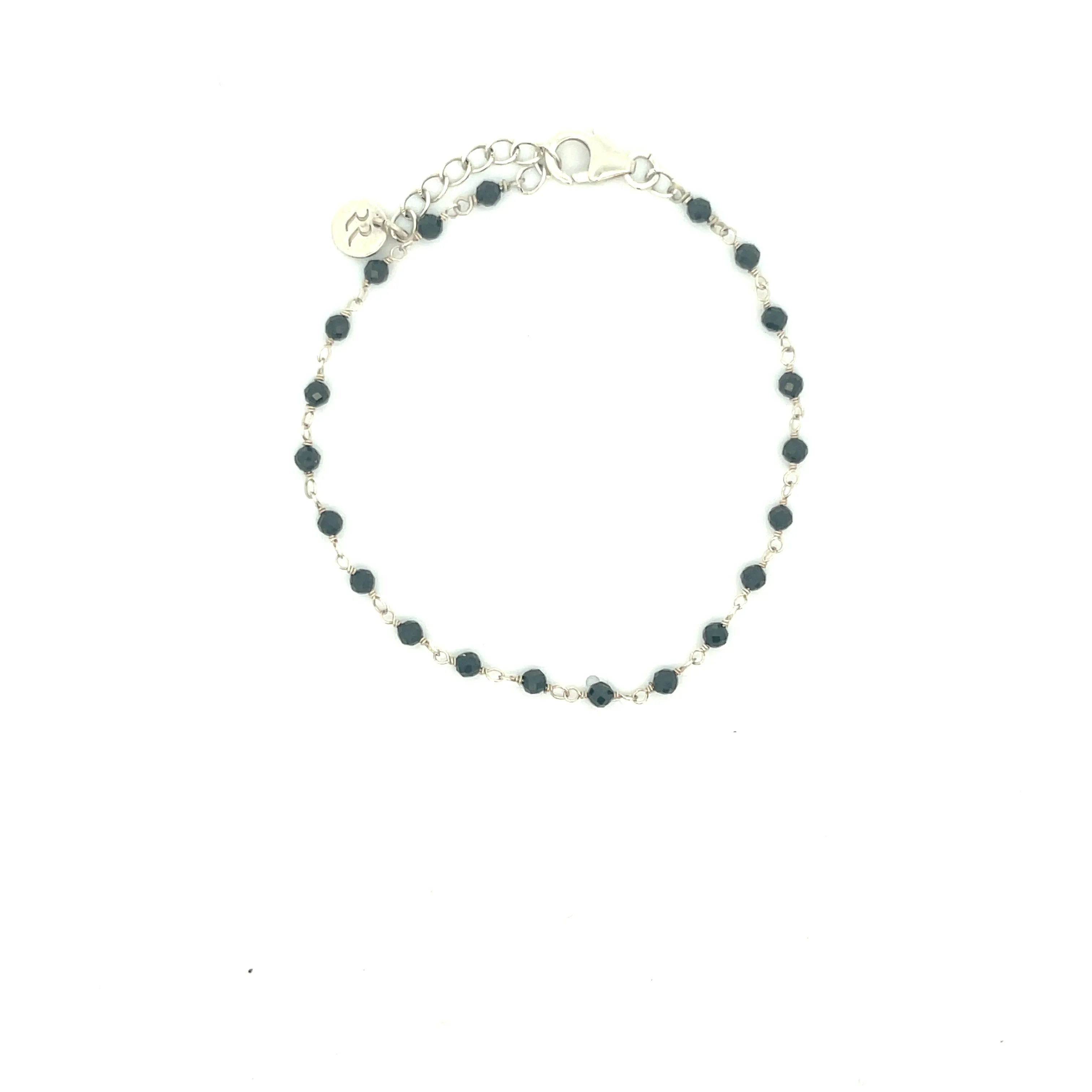 Maya Black Onyx Looping Wire Bracelet