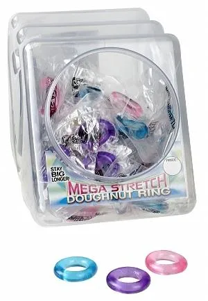 Mega Stretch Doughnut Ring Display 72 Pieces