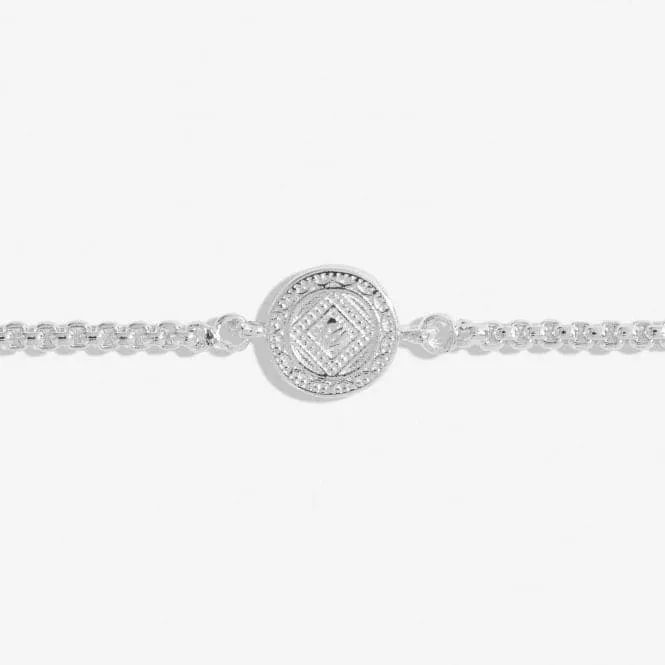 Mini Charms Coin Silver Plated 24.5cm Bracelet 7142