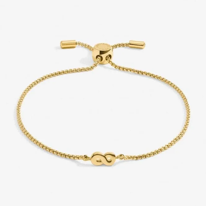 Mini Charms Infinity Gold Plated 24.5cm Adjustable Bracelet 7140