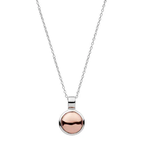 NAJO Rosy Glow Necklace Sterling Silver and Rose gold