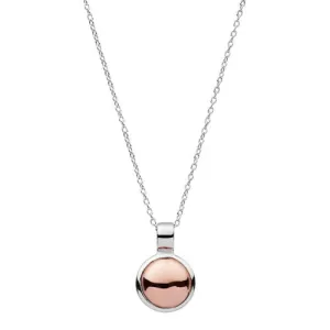 NAJO Rosy Glow Necklace Sterling Silver and Rose gold