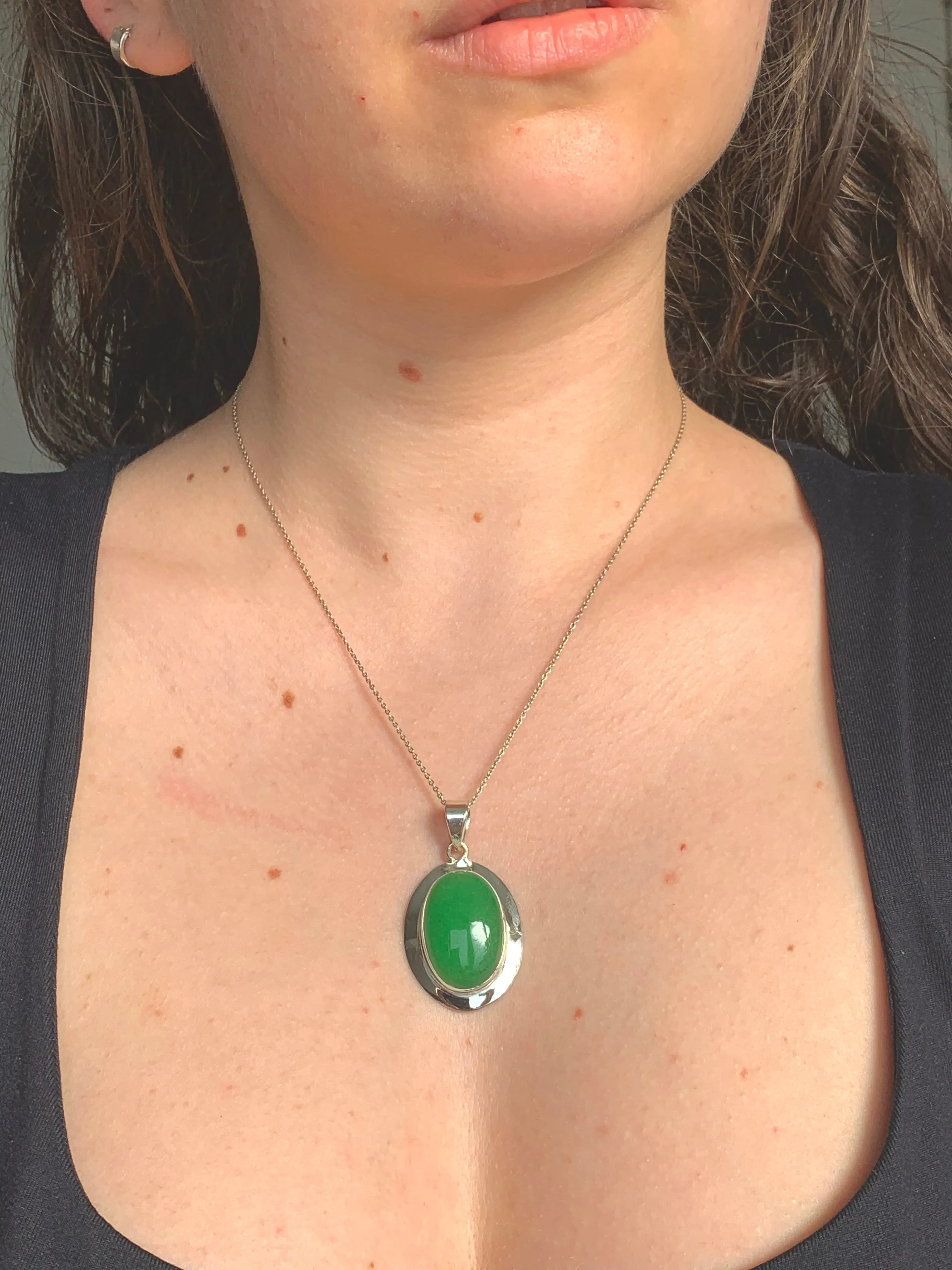 Nephrite Jade Medea Pendant