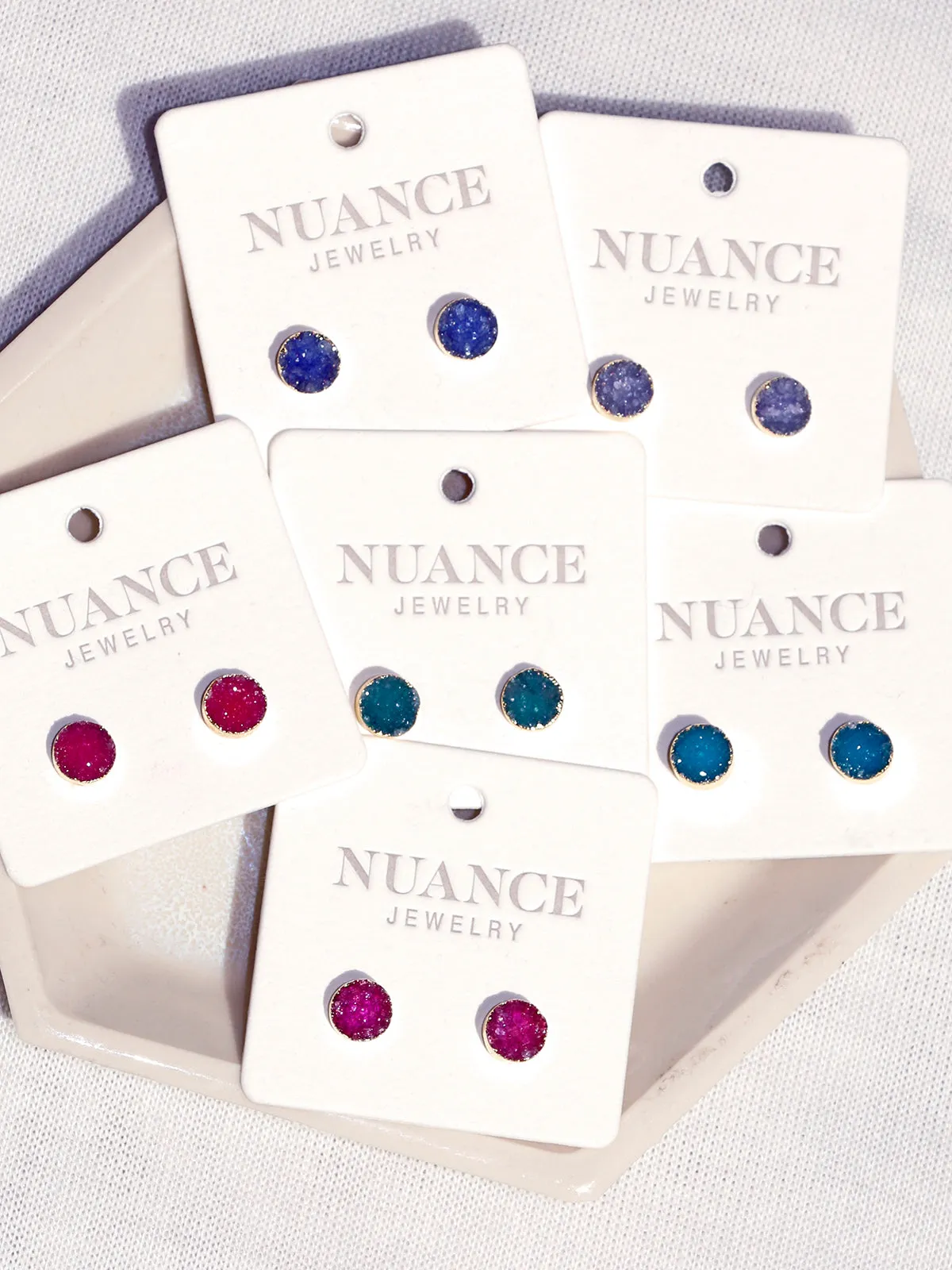 Nuance Round Druzy Studs (more colors!)