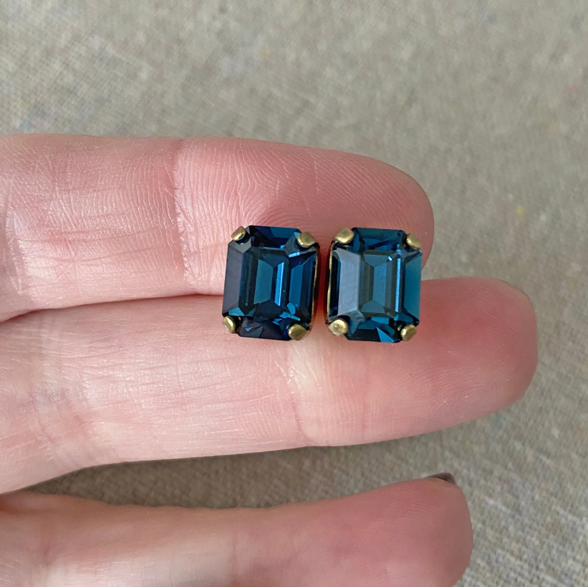 Octagonal Post Earrings