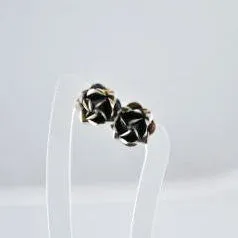 Oxidized Rose Studs - Small