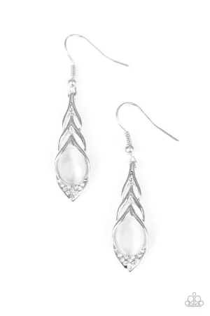 Paparazzi Earring ~ Soaring Shimmer - White