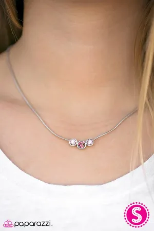 Paparazzi Necklace ~ Stellar Romance - Pink