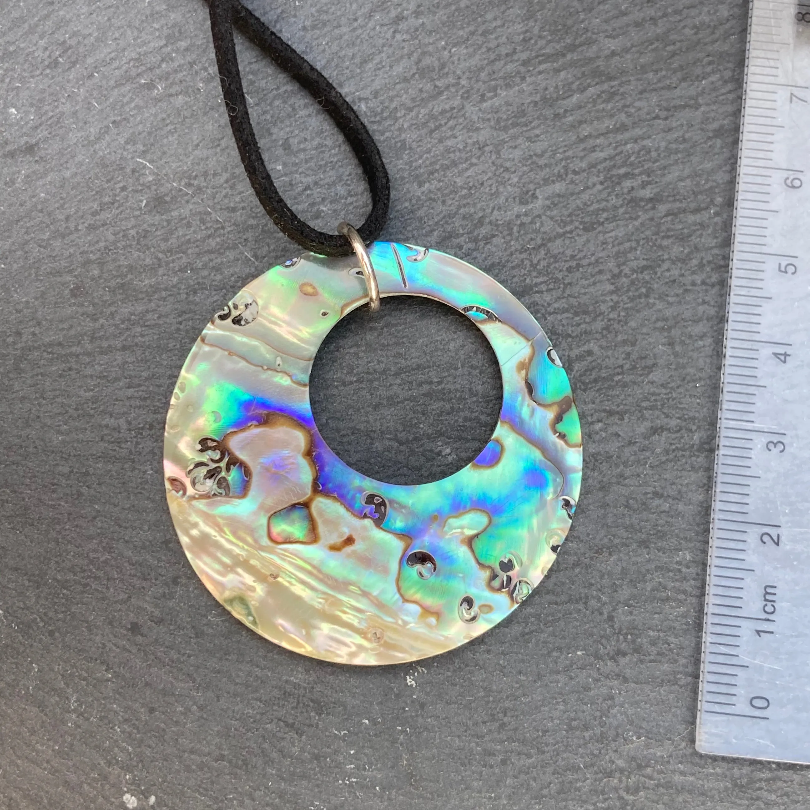 Paua Shell Natural Shaped Pendants - by Mhairi Sim - Girl Paua