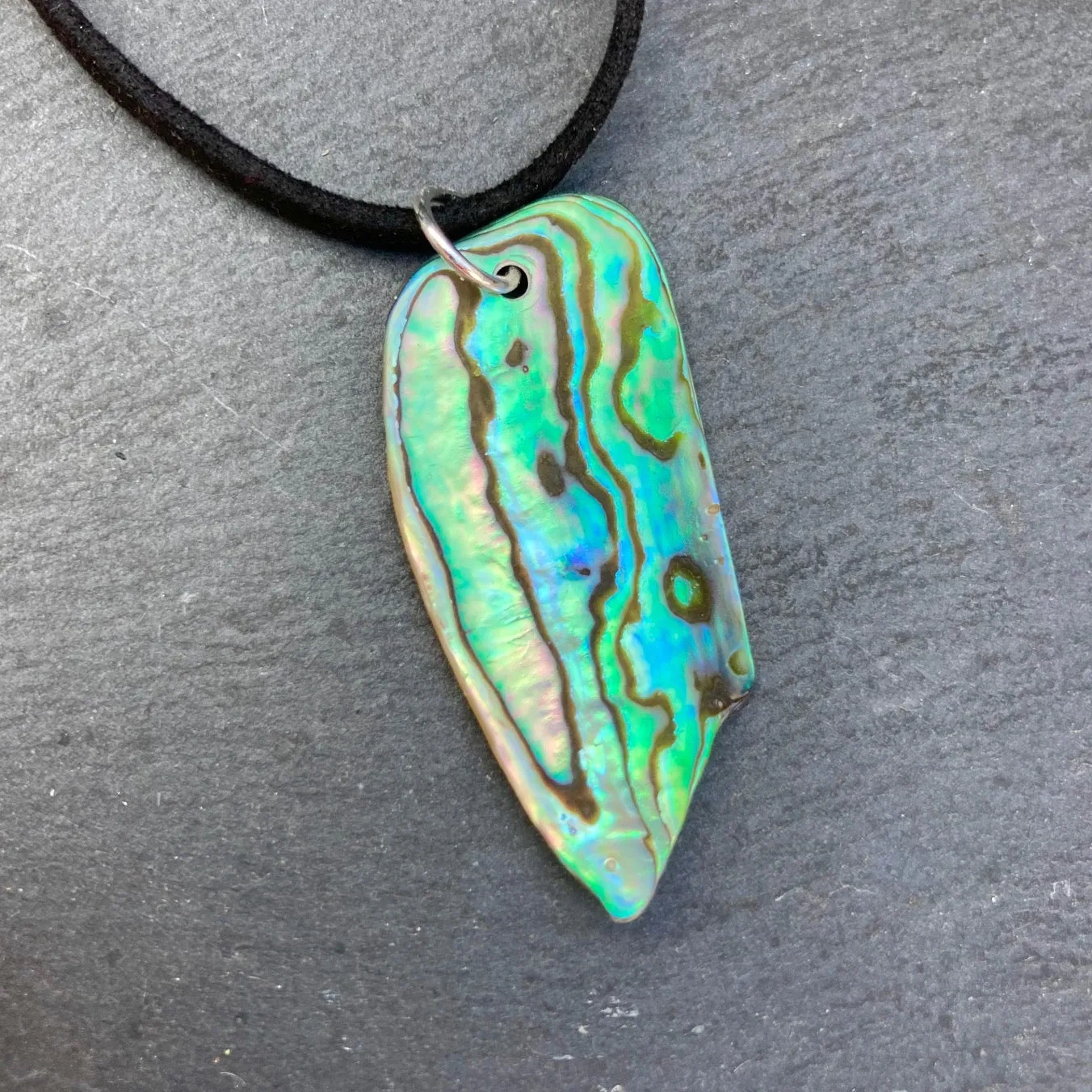 Paua Shell Natural Shaped Pendants - by Mhairi Sim - Girl Paua