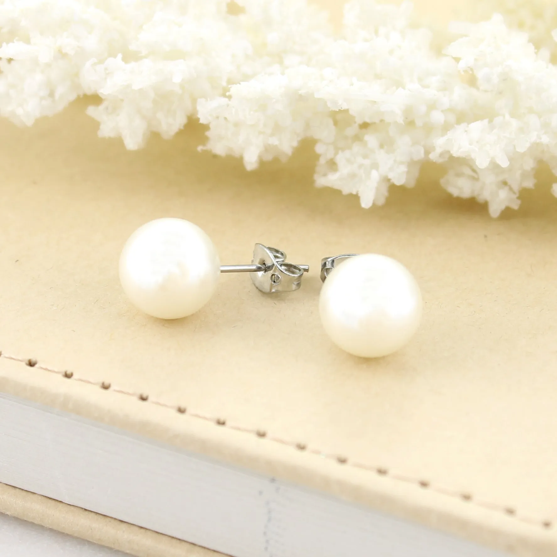 Pearl Stud Earrings