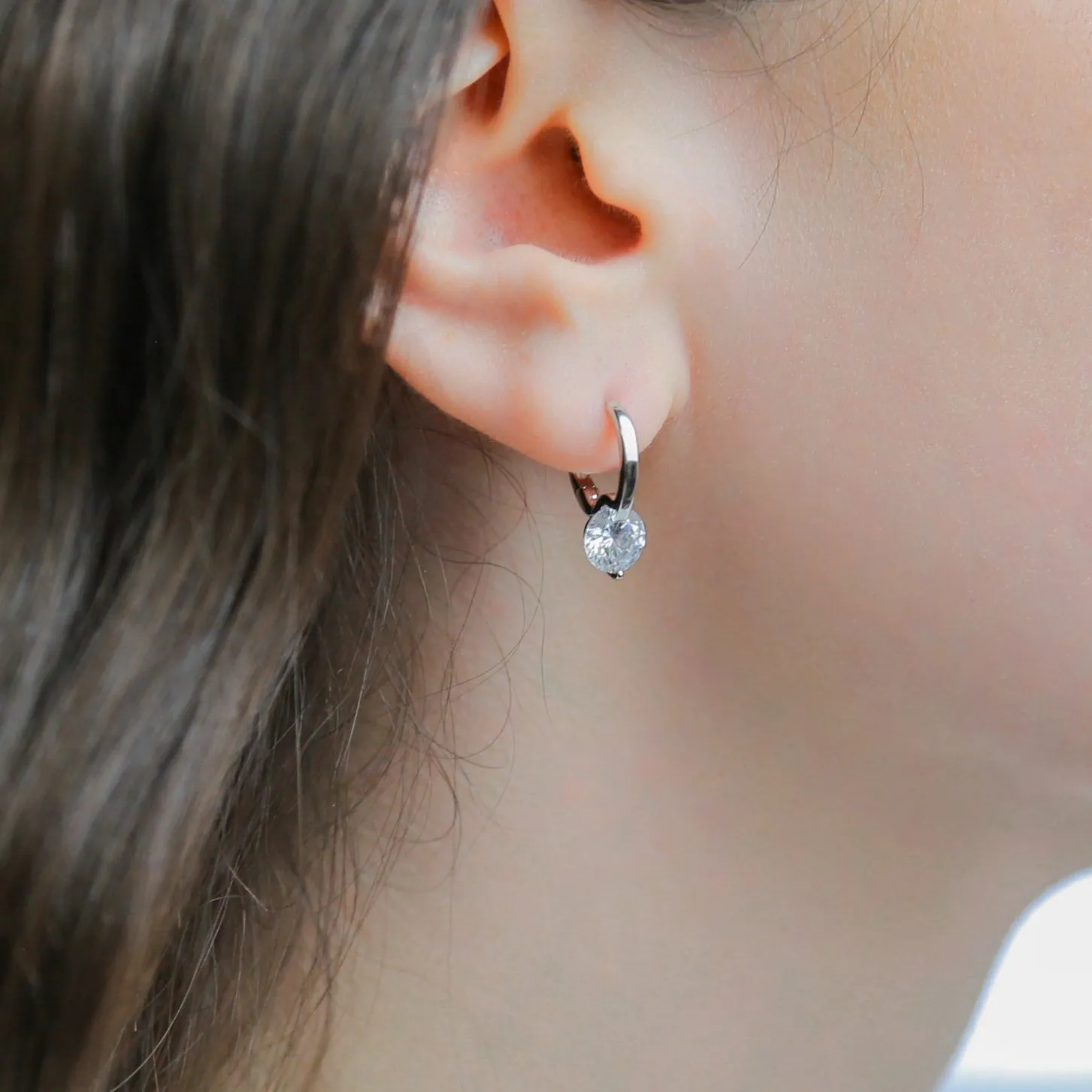 PIPER - Sterling Silver & Zirconia Statement Earrings