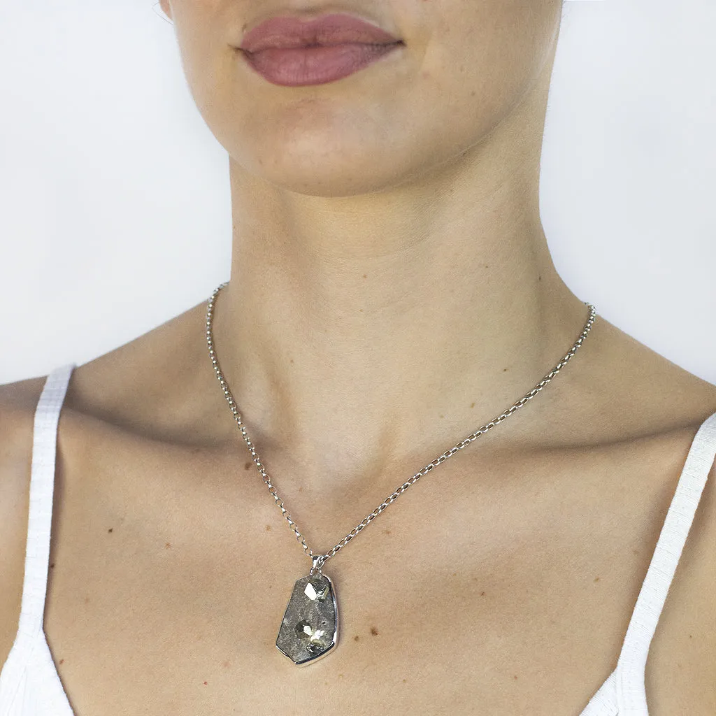 Pyrite In Matrix Necklace