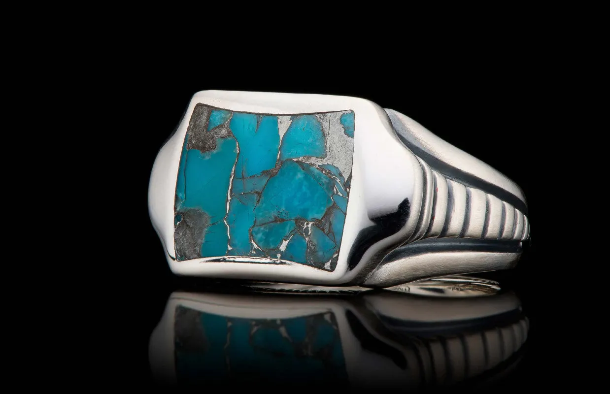 RING 8 SLEEK  Turquoise Ring