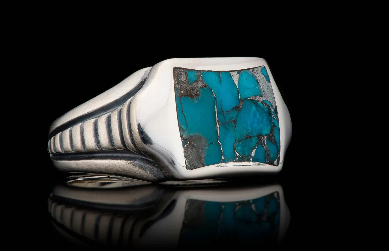 RING 8 SLEEK  Turquoise Ring